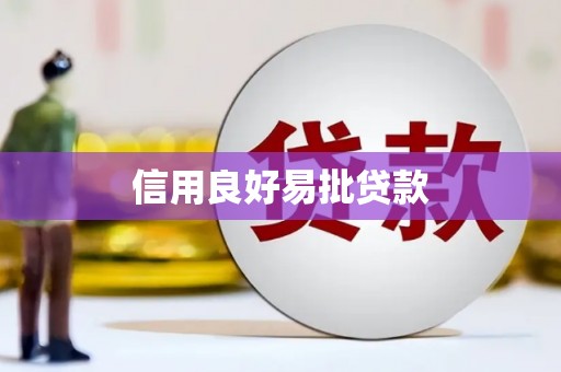 九寨沟信用良好易批贷款