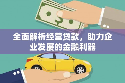 九寨沟全面解析经营贷款，助力企业发展的金融利器
