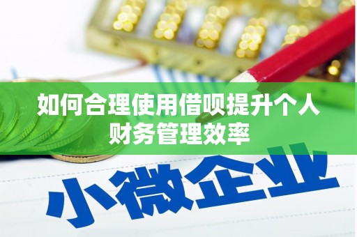 九寨沟如何合理使用借呗提升个人财务管理效率