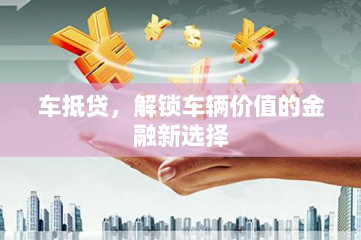 九寨沟车抵贷，解锁车辆价值的金融新选择