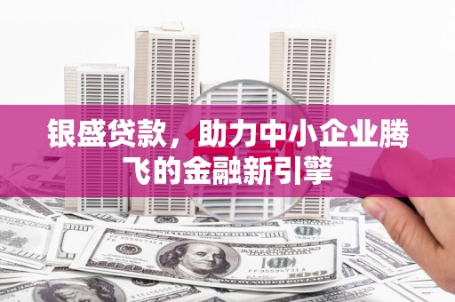 九寨沟银盛贷款，助力中小企业腾飞的金融新引擎