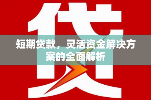 九寨沟短期贷款，灵活资金解决方案的全面解析