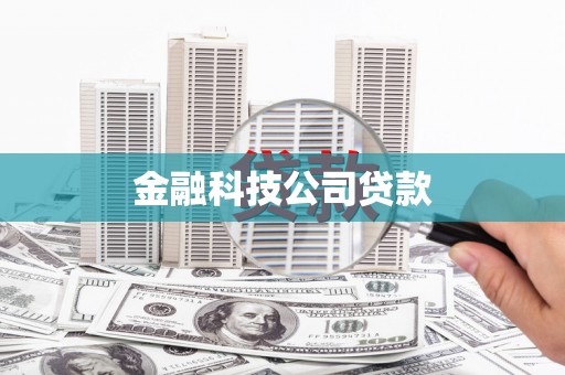 九寨沟金融科技公司贷款