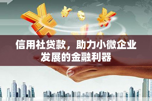 九寨沟信用社贷款，助力小微企业发展的金融利器