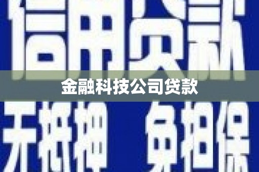 九寨沟金融科技公司贷款