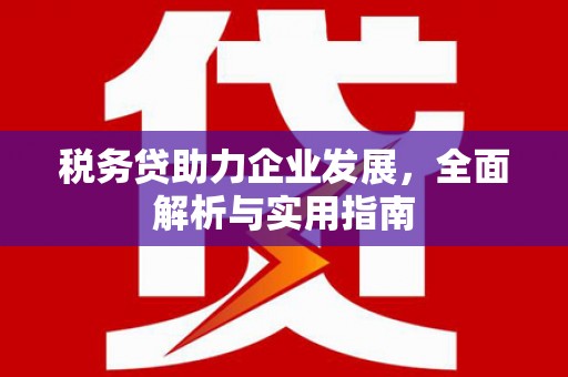 九寨沟税务贷助力企业发展，全面解析与实用指南
