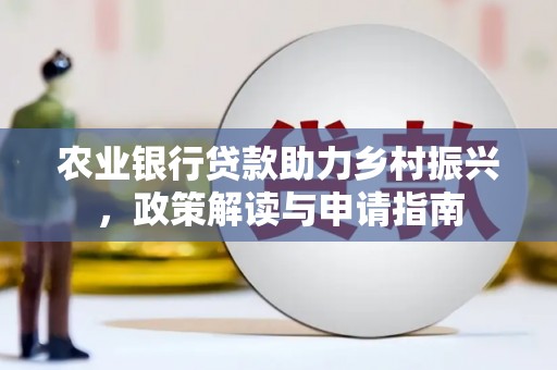 九寨沟农业银行贷款助力乡村振兴，政策解读与申请指南